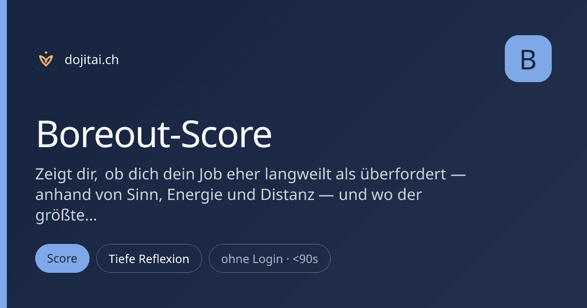 Boreout Score