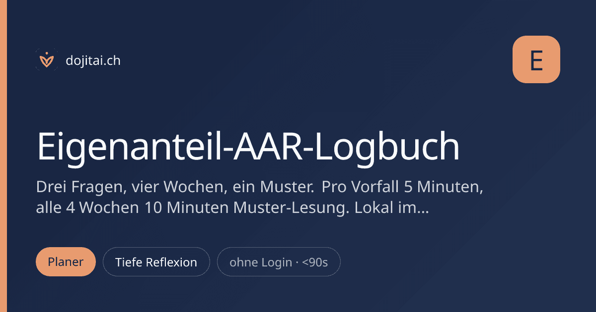Eigenanteil-AAR-Logbuch