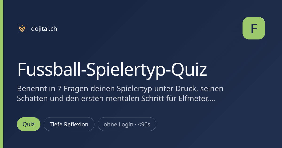 Fussball-Spielertyp-Quiz