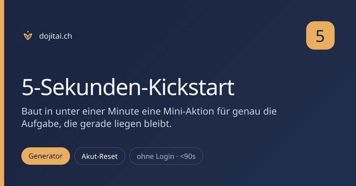 5-Second Kickstart