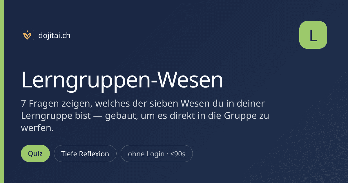 Lerngruppen-Wesen