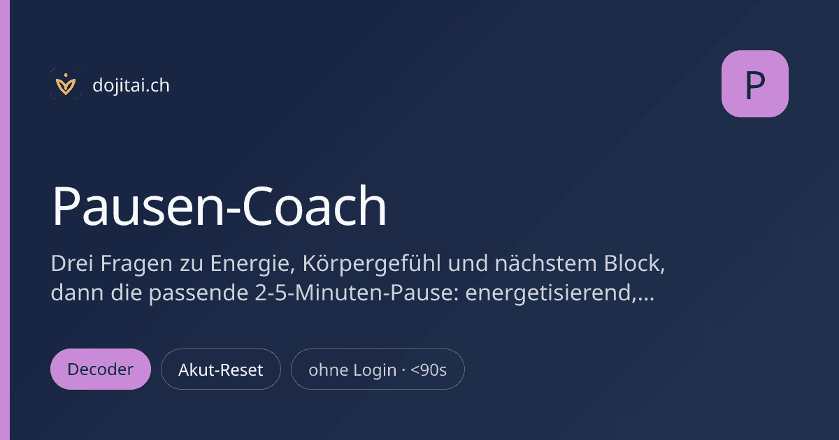 Pausen-Coach
