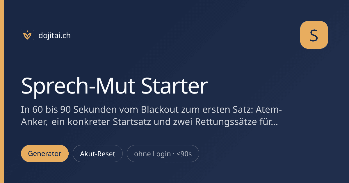 Sprech-Mut Starter