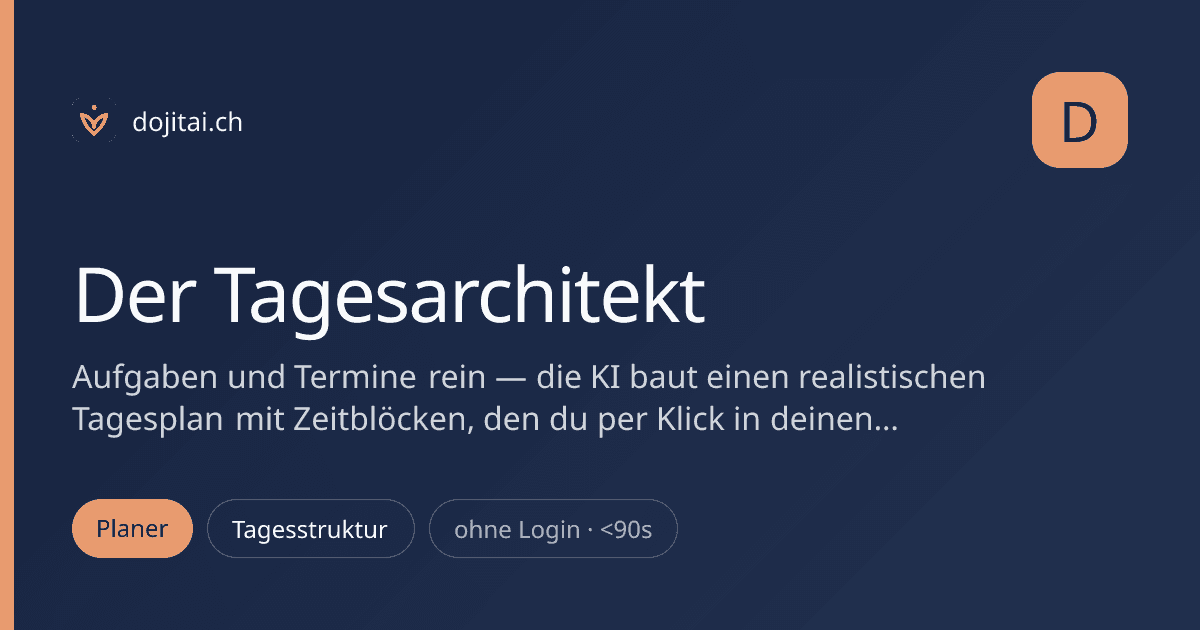 Der Tagesarchitekt