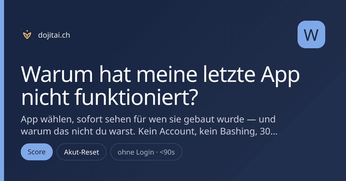 Warum hat meine letzte App nicht funktioniert?