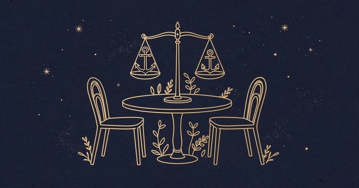 Der Verhandlungstisch — Illustration