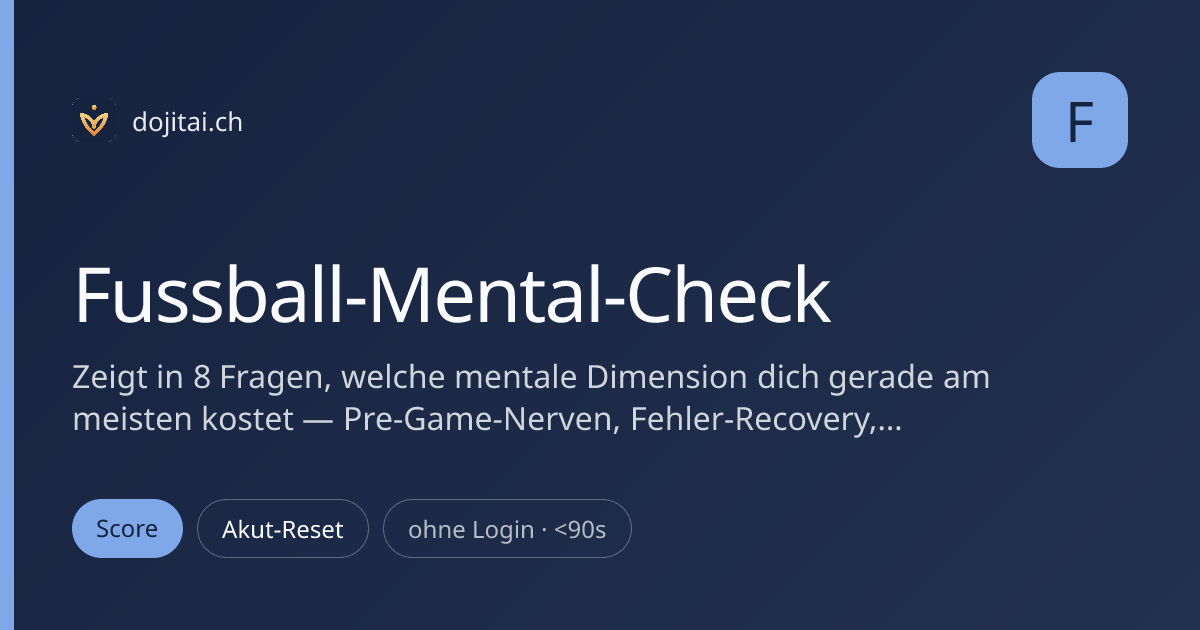Fussball-Mental-Check