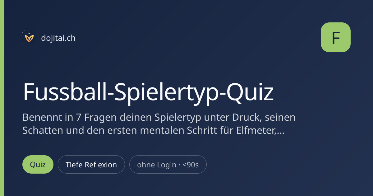 Fussball-Spielertyp-Quiz