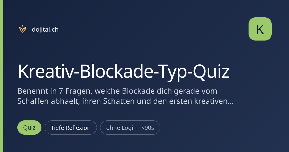 Kreativ-Blockade-Typ-Quiz