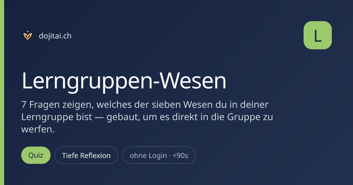 Lerngruppen-Wesen
