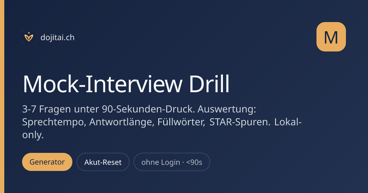 Mock-Interview Drill