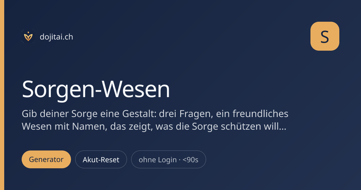 Sorgen-Wesen
