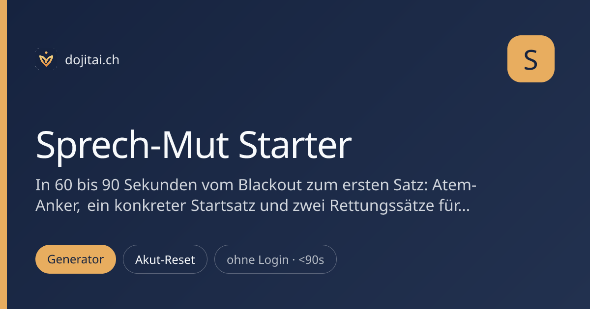 Sprech-Mut Starter